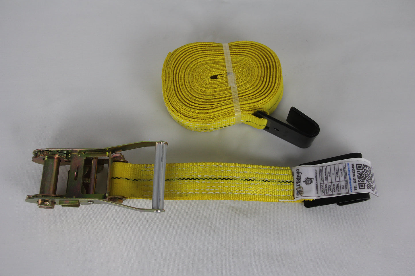 ENSAMBLE C/MATRACA 2" C/GANCHO PLANO X 30 FT CLT 1513 KG