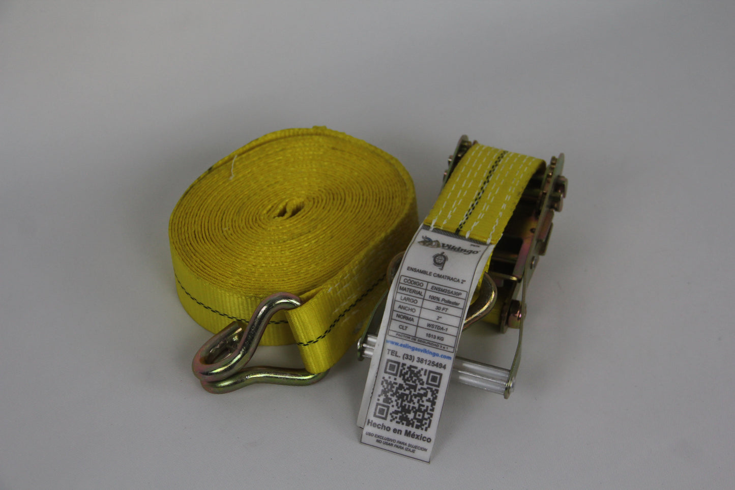 ENSAMBLE C/MATRACA 2" C/GANCHO ALAMBRE X 30 FT 1513 KG